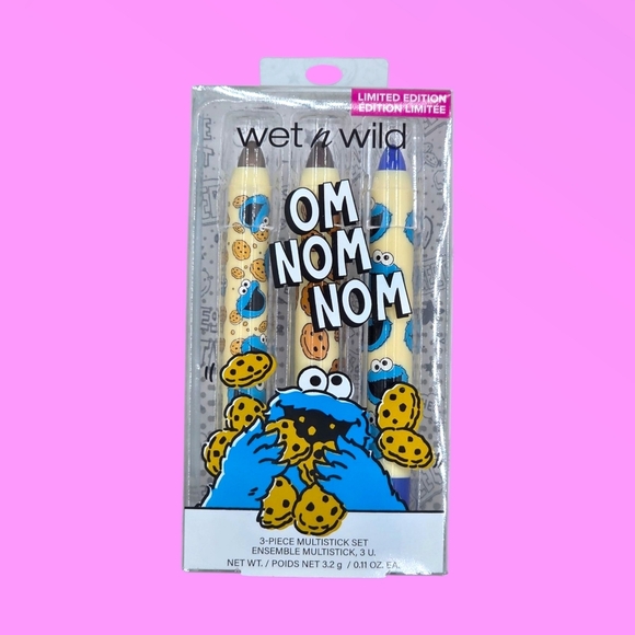 Wet n Wild x Sesame Street Collection Om Nom Nom Multi-Stick Set - Picture 1 of 7